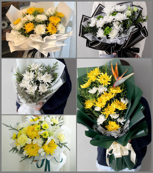 山东青岛平度市旧店镇西庞家洼村白事花束代送